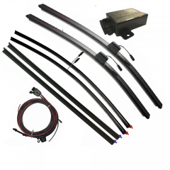 ThermalBlade®  Heated Safety Wiper Kit Bundle (2 Complete Heated Wipers + 2 Heated + 2 Unheated Replacement Squeegee Inserts, Control Module, Wire Harness and Install Kit)